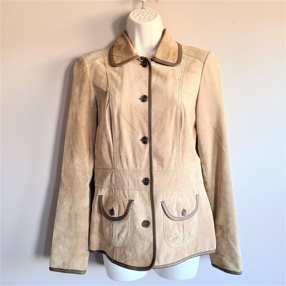80s 90s Seattle Suede Washable Eddie Bauer Jacket